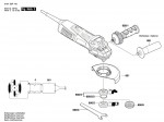Bosch 3 601 G9F 100 Gws 13-125 Ciex Angle Grinder 230 V / Eu Spare Parts